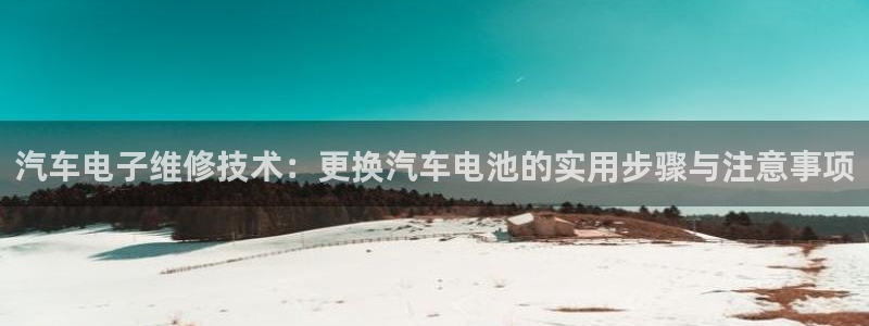优发国际app官网下载安装苹果手机：汽车电子维修技术：更换汽车电池的实用步骤与注意事项