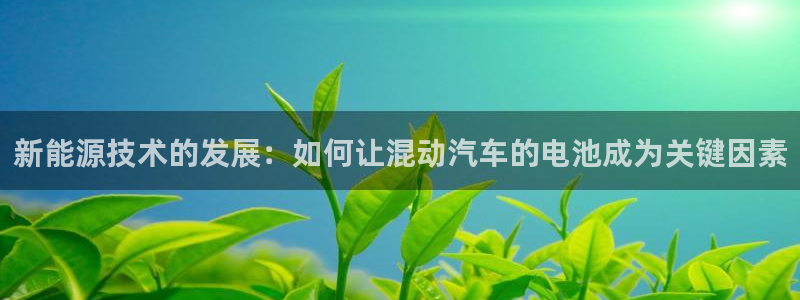 优发国际手机app下载安装苹果：新能源技术的发展：如何让混动汽车的电池成为关键因素